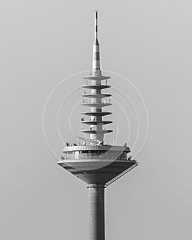 Famous historic Europaturm in Frankfurt, Germany photo