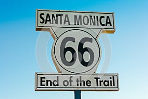 Famous historic route 66 sign