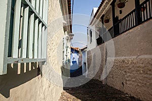 Famous historical street of traps located in the historic center of the heritage town of Honda in the department of Tolima in