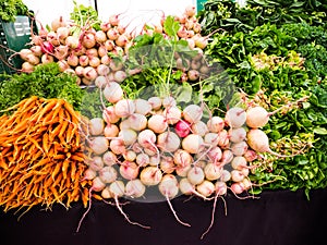 Famous Hollywood Farmers Market Fruit & Vegetable Vendor Stand