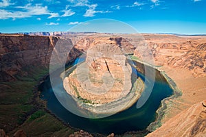 The famous horse shoe bend and Colorado River