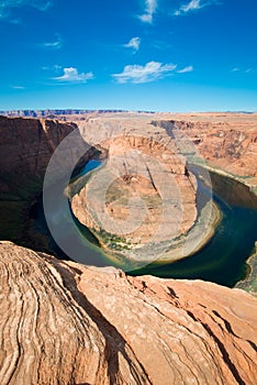 The famous horse shoe bend and Colorado River