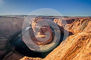 The famous Horseshoe Bend at Utah, USA