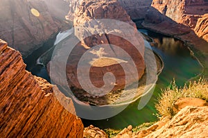 The famous Horseshoe Bend at Utah, USA