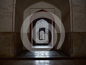 Famous Humayun's Tomb in Delhi, India. It is the tomb of the Mughal Emperor Humayun