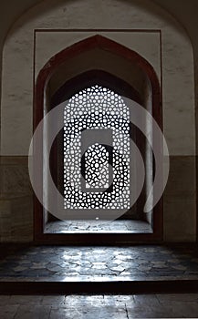 Famous Humayun's Tomb in Delhi, India. It is the tomb of the Mughal Emperor Humayun