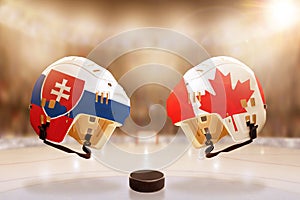Famous Ice Hockey Rivalry Between Slovakia and Canada