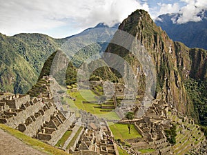 Famous Inca city Machu Picchu