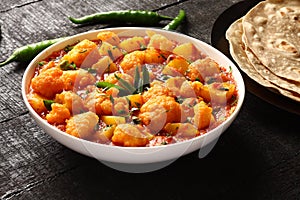 Famous Indian curry dish-Aloo gobi