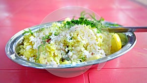 Famous Indian Food Dish- Kande Pohe