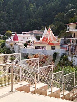 Famous Indian temple kainchi dham in between bhowali and nainital