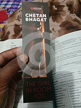 Famous indian writer chetan bhagat book mark picture.
