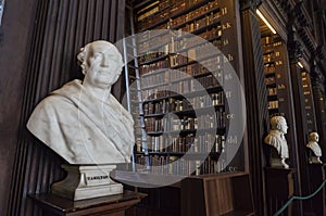 The famous interior view of the Book of Kells of Trinity College