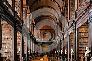 The famous interior view of the Book of Kells of Trinity College