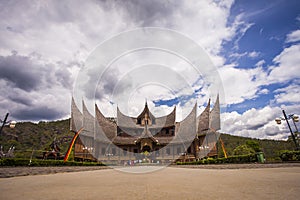 The Famous Istana Basa Pagar Ruyung, a Palace, landmark and heritage building in West Sumatera, Indonesia photo