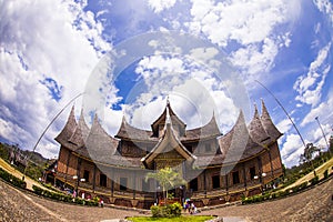 The Famous Istana Basa Pagar Ruyung, a Palace, landmark and heritage building in West Sumatera, Indonesia photo