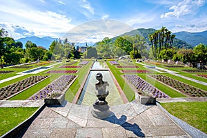 Famous italian gardens example - Villa Taranto botanical garden photo
