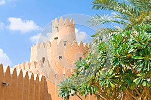 Famous Jahili fort in Al Ain oasis,