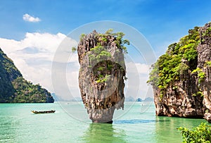 Famous James Bond island near Phuket