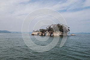 Famous Japanese islet at Matsushima photo