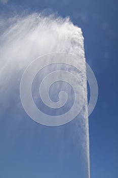 Famous Jet d'Eau - water fountain on Geneva Lake