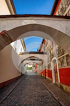 Famous Josef Vachala street. Litomysl, Czech Republic