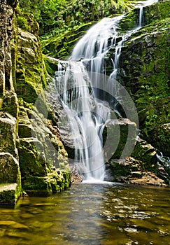 Famous Kamienczyk waterfall, Poland