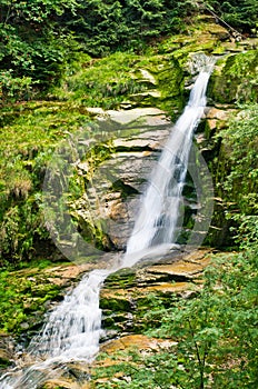 Famous Kamienczyk waterfall, Poland