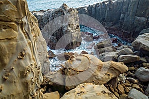 The famous Kamieshi rock at Udo shrine