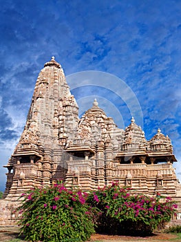 Famous Kandariya Mahadeva temple in Khajuraho, India