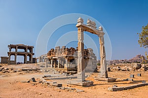 Famous King`s balance of Hampi