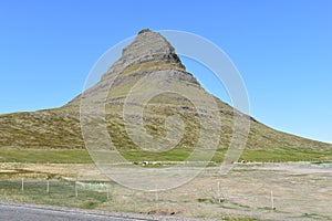 Famous kirkjufell mountain in GrundarfjÃƒÂ¶dur in Iceland