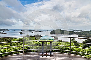 Famous kujuku Islands overlook in Sasebo, Kyushu