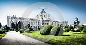 Famous Kunsthistorisches Museum (Museum of Art History) in Vienna, Austria