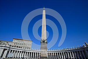 The famous landmark in the middle of the square