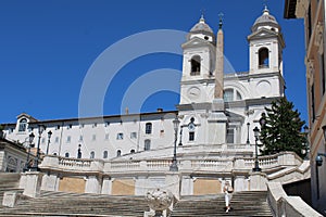 Famous landmark spanish steps piazza spagna rome itally