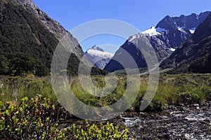 Famous landscape ,fiordland national park