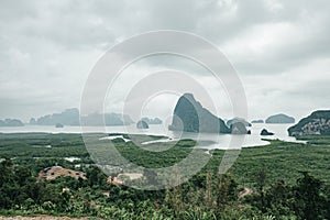 Famous landscape view point in Southen of Thailand photo