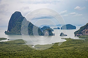 Famous landscape view point in Southen of Thailand photo