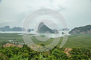 Famous landscape view point in Southen of Thailand photo