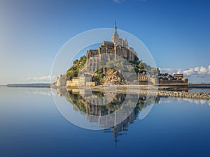 Famous Le Mont Saint-Michel, Normandy, France