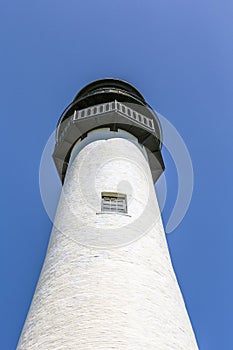 Famous lighthouse at Cape Florida at Key Biscayne