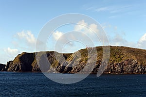 Famous lighthouse at Cape Horn - the southernmost point of the archipelago of Tierra del Fuego