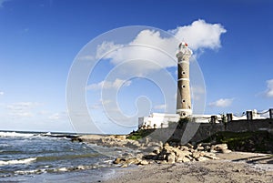 Famous lighthouse on Jose Ignacio beach, Punta del Este