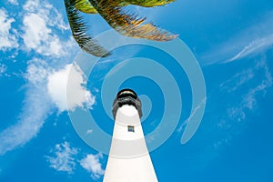 Famous lighthouse at Key Biscayne, Miami