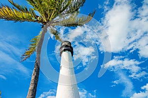Famous lighthouse at Key Biscayne, Miami