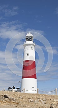 The famous lighthouse at portland bill