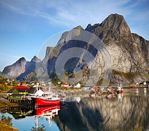 Famous Lofoten, Norway Landscape, Nordland photo