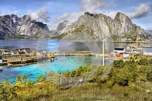 Famous Lofoten, Norway Landscape, Nordland photo