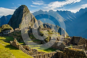 Famous Machu Picchu ruins, near Cuzco, Peru photo
